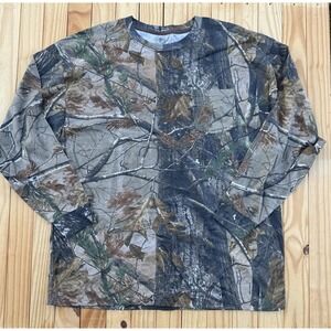 Jerzees Outdoors Camouflage Long Sleeve T-shirt Realtree Size 3XL